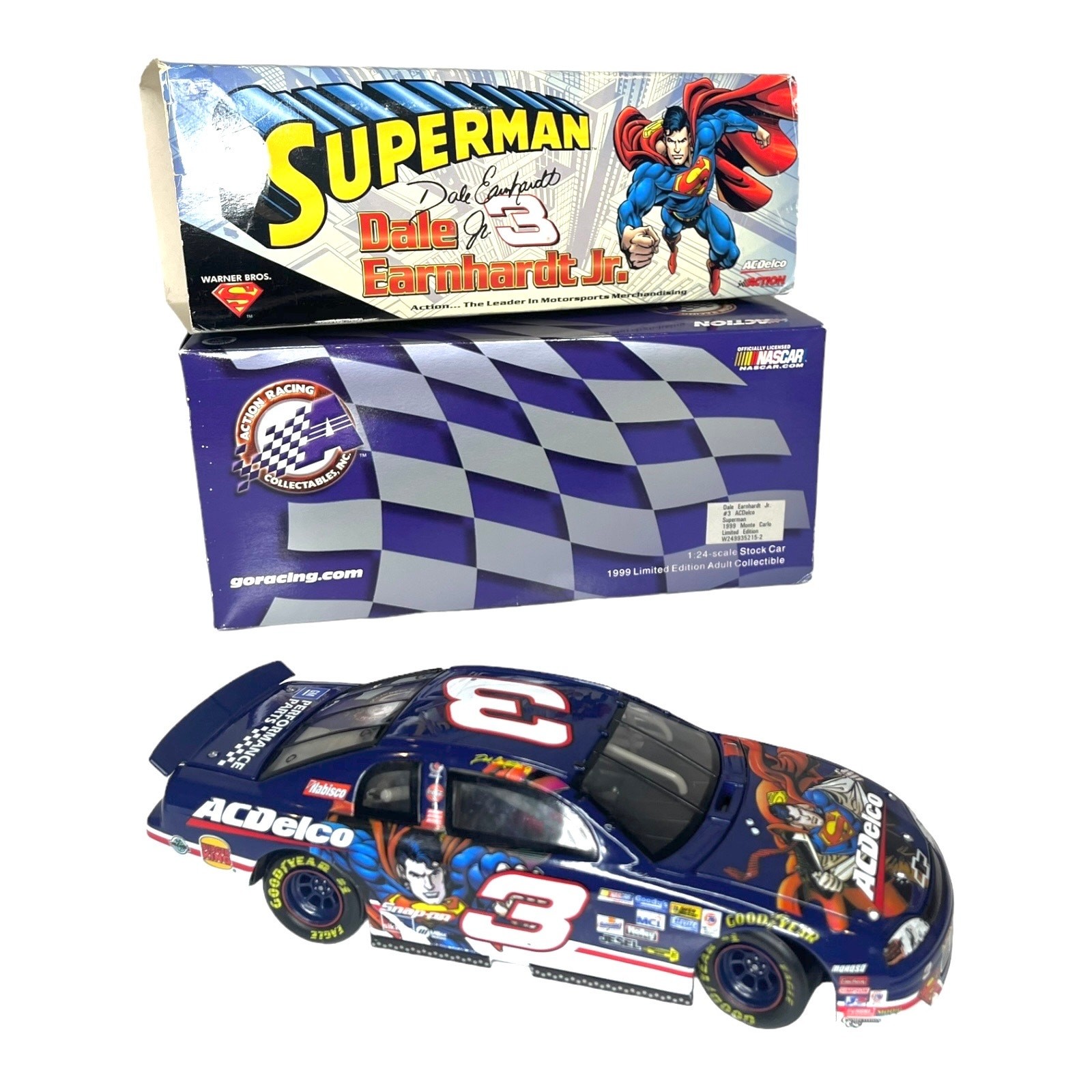 Ac Delco Dale Earnhardt Superman Race Car 1:24 Scale Action 1999 Monte Carlo 3