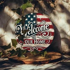 1PC 2D Flat] Vintage Kitchen Metal Wall Art - 8cm Round Aluminum Sign with Retro