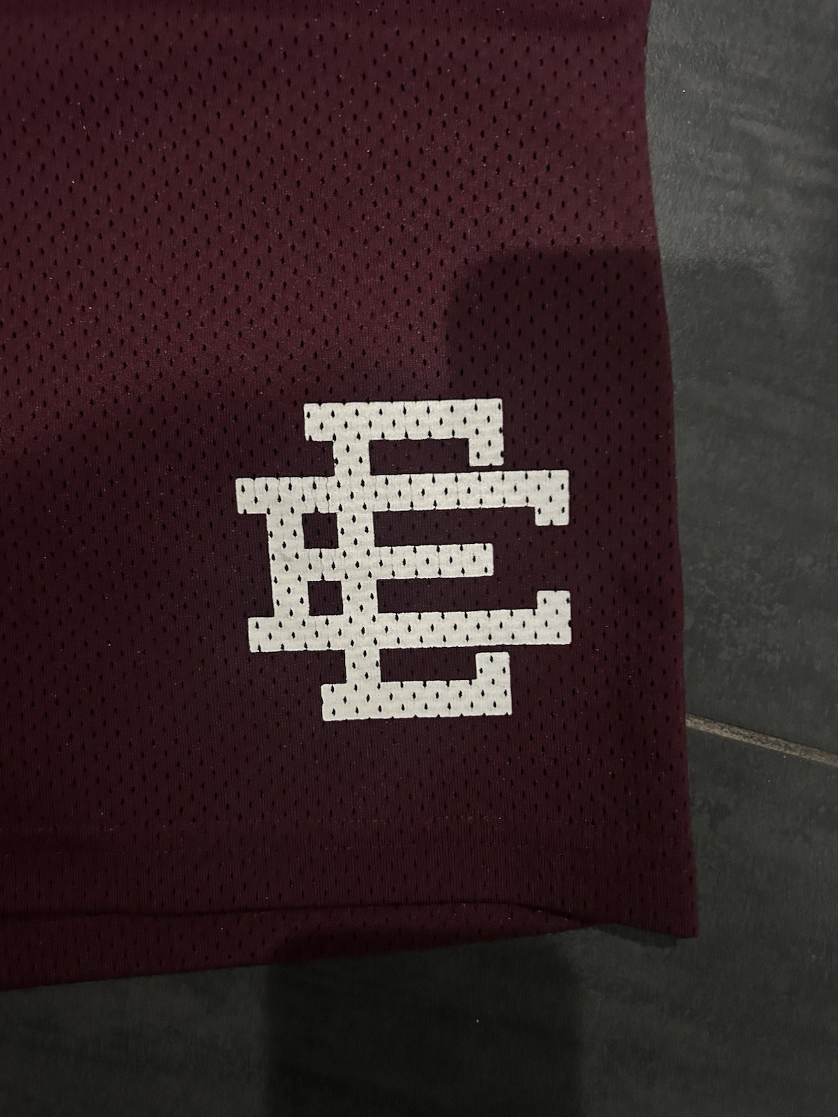 Eric Emanuel EE Basic / Core Mesh Shorts – Maroon… - image 2