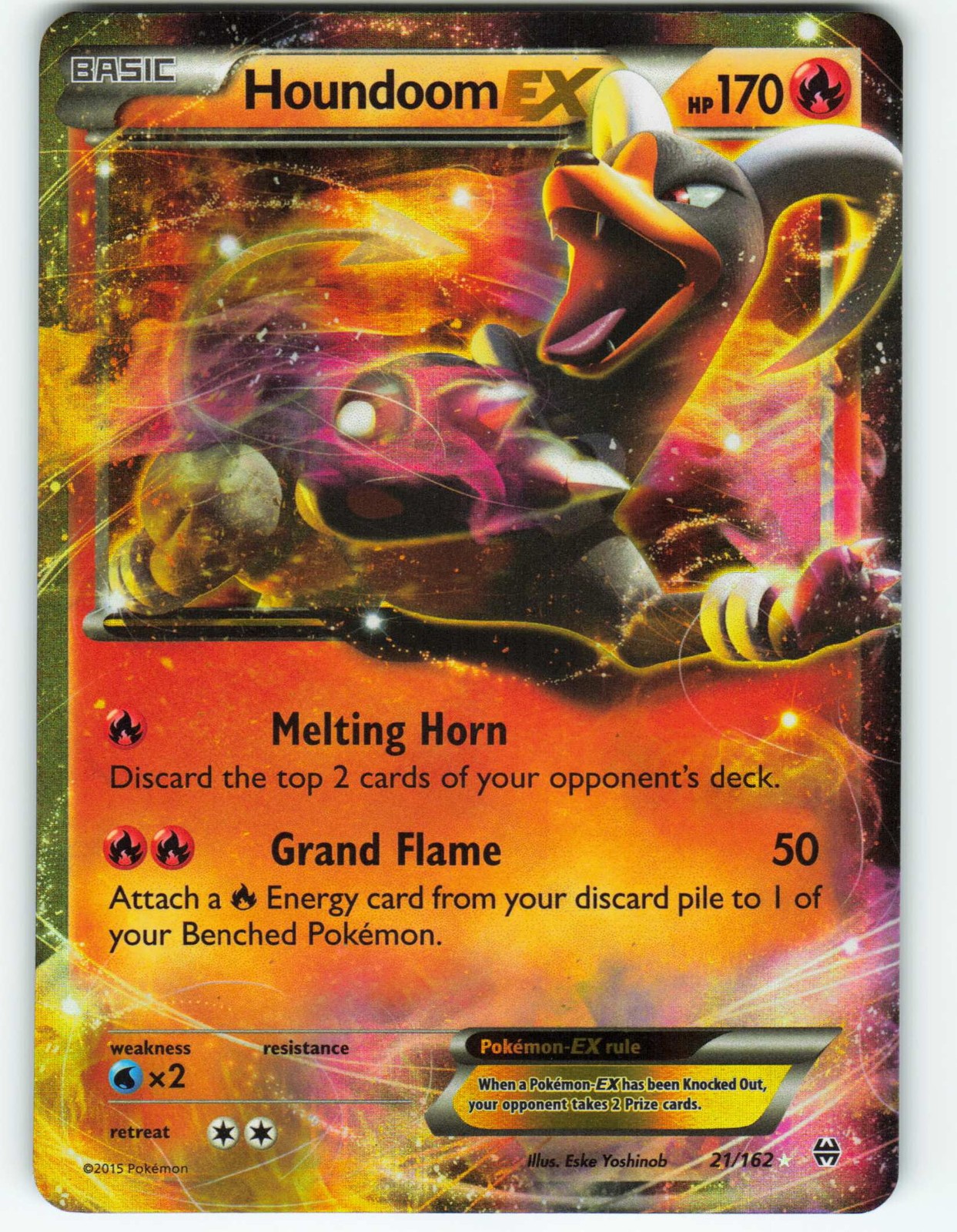 Houndoom-EX - 21/162 BREAKthrough - Pokémon TCG - 2015