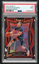 2024-25 Panini Select Concourse Maroon Prizm 1/175 Kyshawn George PSA 9 MINT v1x