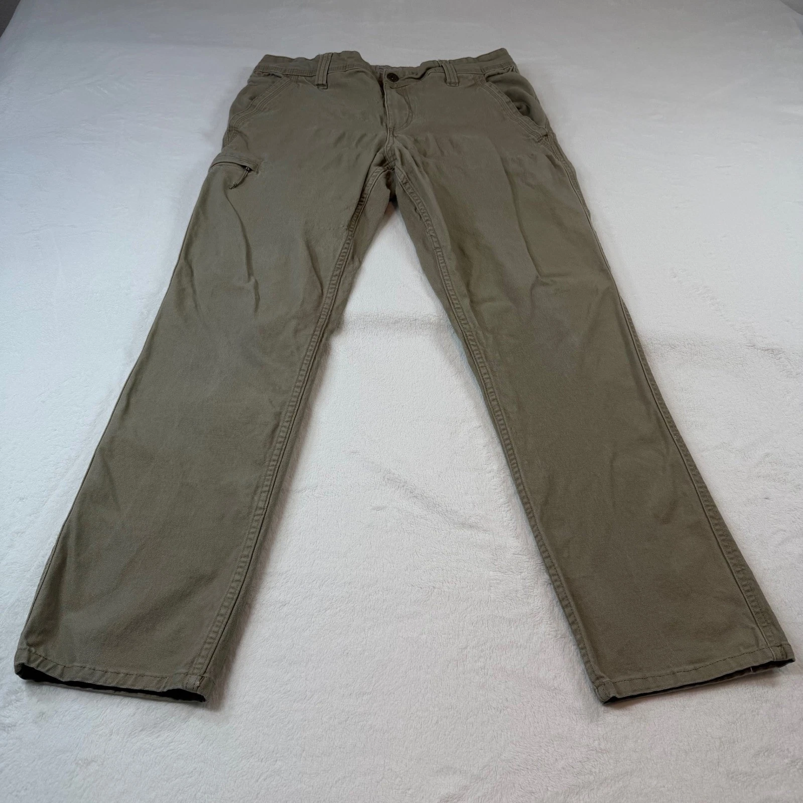 Weatherproof Vintage Utility Pants Mens Khaki Olive Straight Leg Good