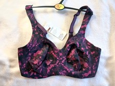 EX M&S Underwired Sport Bra Colour Pink and Black  Size 32DD Box BR3-28