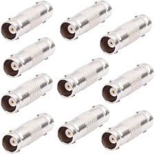 BNC Female to Female Connector 10- Pack BNC Coupler for CCTV Security Camera ...