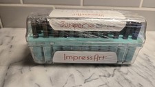 ImpressArt Metal Stamps JUNIPER 3mm Lowercase Craft Stamping 33 pc Jewelry