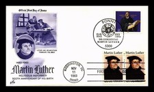 DR JIM STAMPS US COVER MARTIN LUTHER 500TH ANNIVERSARY FDC GERMANY COMBO