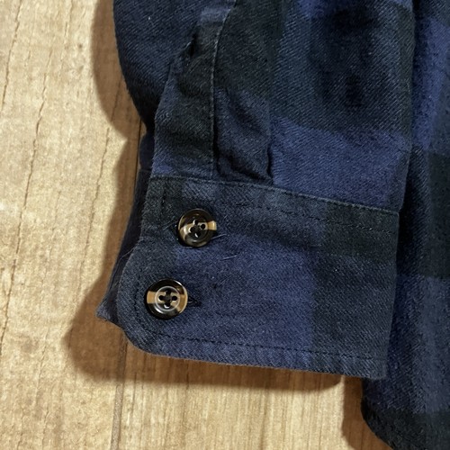 VANS Off The Wall Camicia Uomo Blu Navy Cotone Fiamma Plaid Manica Lunga Skater XL - Foto 3 di 9