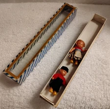 Set of two antique German celluloid Collectible Dolls   