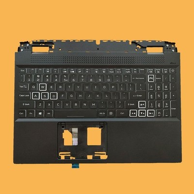 For Acer Nitro 5 AN515-58 Palmrest w/ Backlit Keyboard White Keys 6B.QFMN2.001