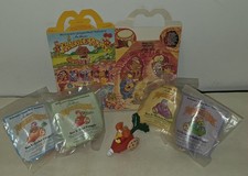 Vtg 1987 McDonalds Fraggle Rock Happy Meal Complete Set 4 NIP Loose Red Box