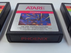 Atari 2600 Lot of 10 w Manuals QBert Fire Fighter Phoenix Millipede TESTED RP-