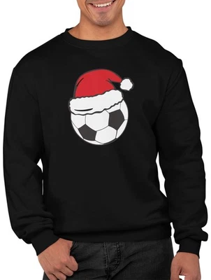 CUSTOMIZED CLOTHING Nikolausmütze Fußball Weihnachtspullover lustig süß Sweatshirt Kinder Erwachsene Unisex