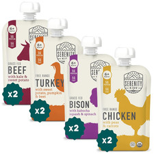 6 Months Baby Food Pouches - Nutrient-Packed Meat Puree with 5G Protein - Organ