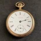 Antique 1903 Waltham "Traveler" Pocket Watch /Fortune AWC 20-Year GF Case - 91g