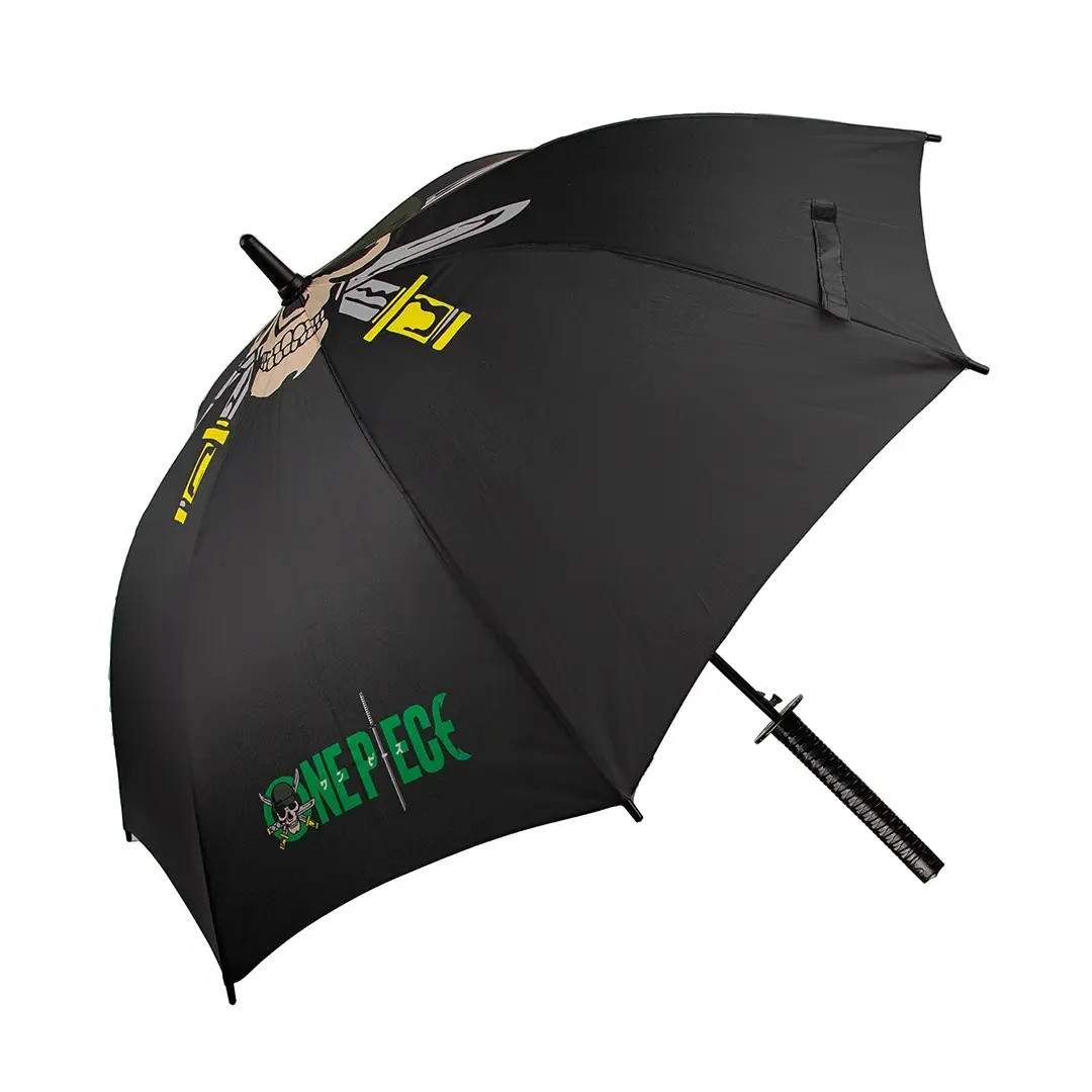 Parapluie Zoro One Piece noir, le cadeau idéal pour fan de manga avec son manche katana