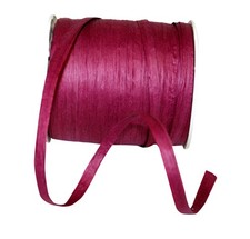 Paper Raffia Ribbon, 1/4 Inch X 100 Yards, Burgundy