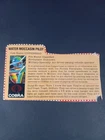 Gi Joe 1984 Cobra Water Moccasin Driver  File Card, Copperhead File Card