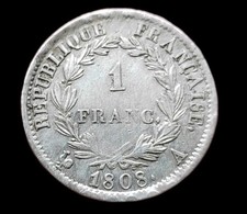 Napoléon Ier, 1 Franc 1808 A Paris Superbe 