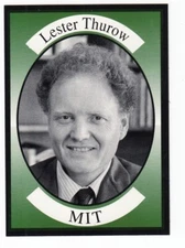 LESTER THUROW MIT 1994 Economics Trading Card Economist