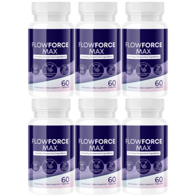 FlowForce Max, Flow Force Max Male Vitality Supplement -6 Bottles
