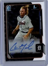 2015 Bowman Draft #BCA-CG Cam Gibson Chrome Draft Pick Autographs