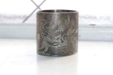 Antique Victorian Silverplate Napkin Ring Engraved Monogram TR