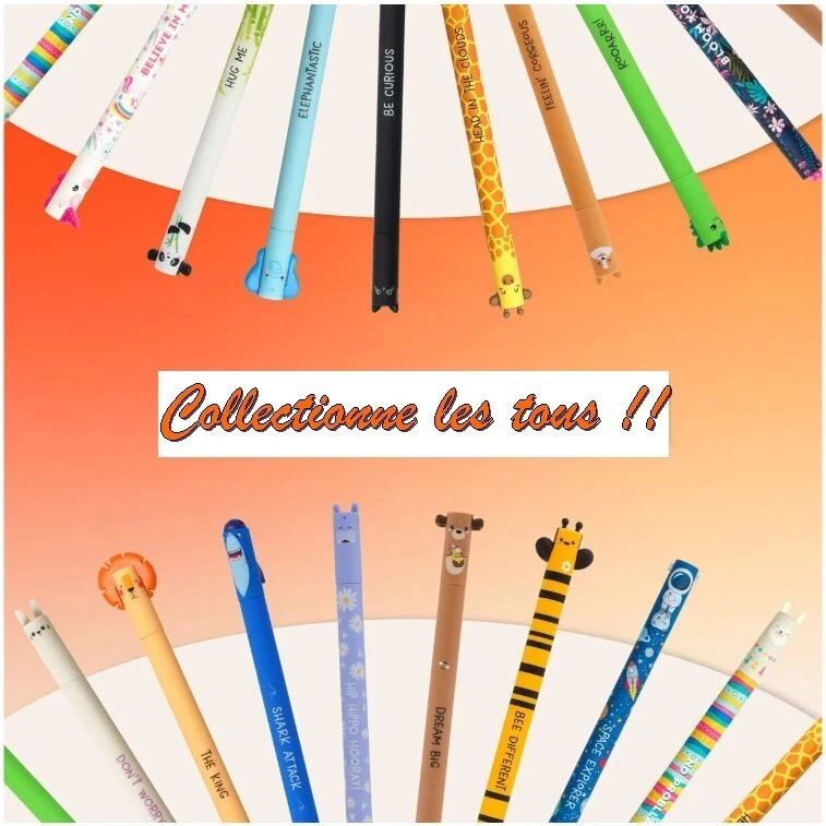 Stylos gel effaçable Legami Milano Animal/Floral/Astronaute Collection
