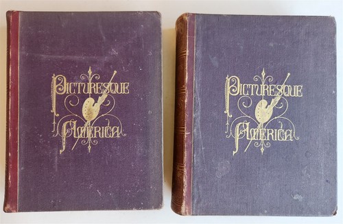 1874 PICTURESQUE AMERICA by WILLIAM BRYANT 2 FOLIO VOLUMES ILLUSTRATED antique - Picture 2 of 24