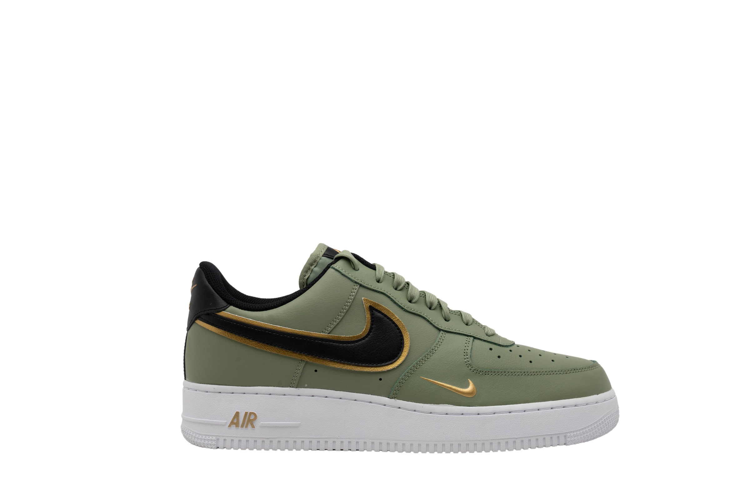 Nike Sportswear Air Force 1 Trainers green/offwhite, Men's, Size: 16, green/off-white - Leather and Textile