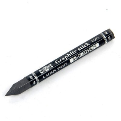 KOH-I-NOOR Jumbo Graphite Woodless Stick 8971 HB 2B 4B 6B Pencil Drawing Art