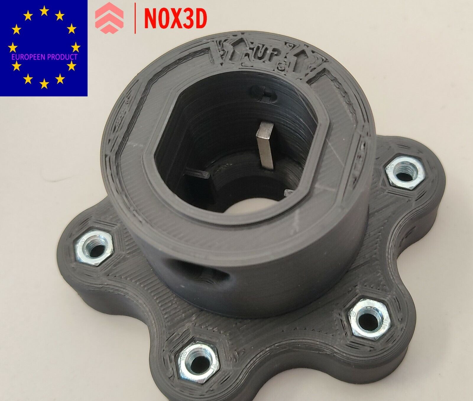 Volant adapter Thrustmaster hub acier 6x74 fix T248 T150 pour modification simracing drift - 2