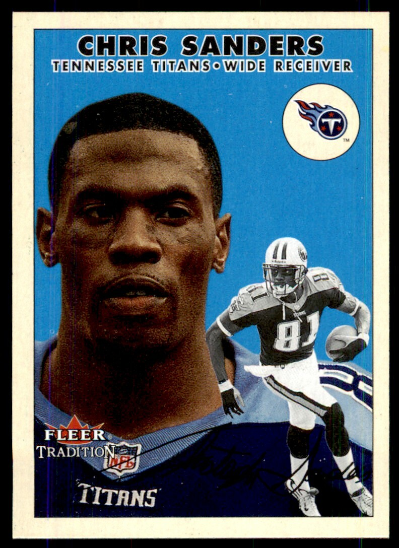 2000 Fleer Tradition Chris Sanders Tennessee Titans #23 | eBay