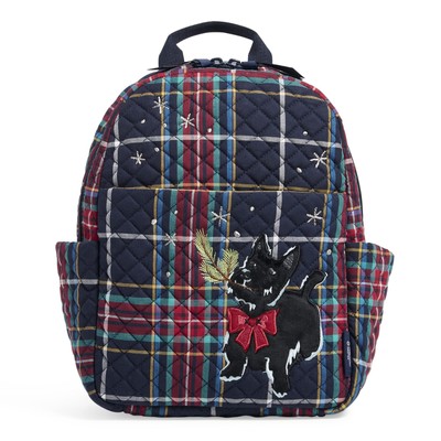 Vera Bradley Women's Cotton Small Backpack Scottie Dog - Recycled Cotton One ...