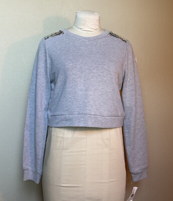 MADE Fashion Week Impulse Only At Macys Cropped Sweatshirt NEW WITH TAGS Size S
