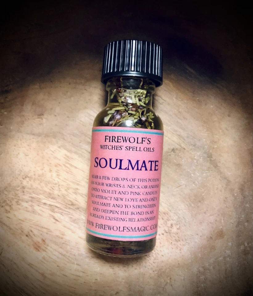 Soulmate Ritual Spell Oil - Handmade, Organic, Love, Wicca, Witchcraft, Hoodoo