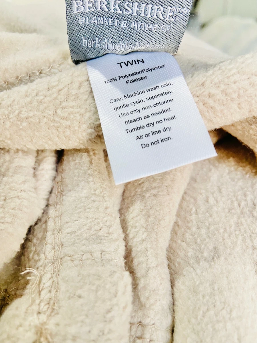 Berkshire fleece Blanket Throw in Twin canvas Tan eBay