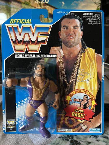 Hasbro 1994 WWF WWE Series 10 Razor Ramon Purple T...