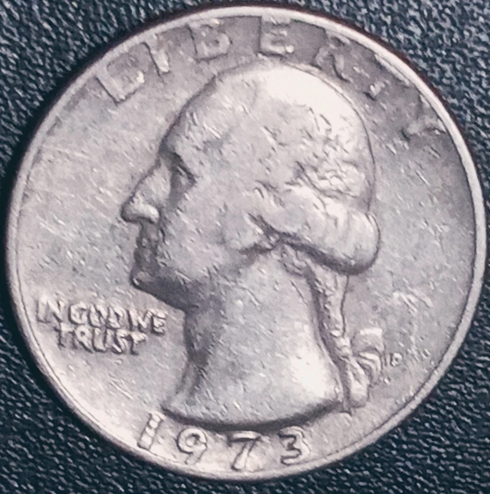 1973 D Washington quarter,Multiple Errors OBV & REV SEE PICTURES - Image 3 of 4