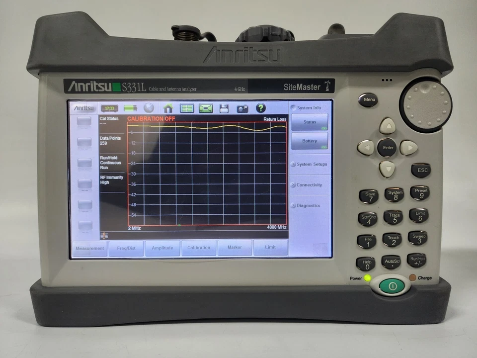 Anritsu S331L Site Master Handheld Cable and Antenna Analyzer, 2 MHz to 4 GHz - image 4 of 4