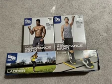 Go Time Gear Fitness Bundle (Resistance Bands and Agility Ladder) - Lot of 3