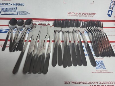 Ikea Fornuft Pattern Flatware Group 30 Pc Stainless Steel #223 88