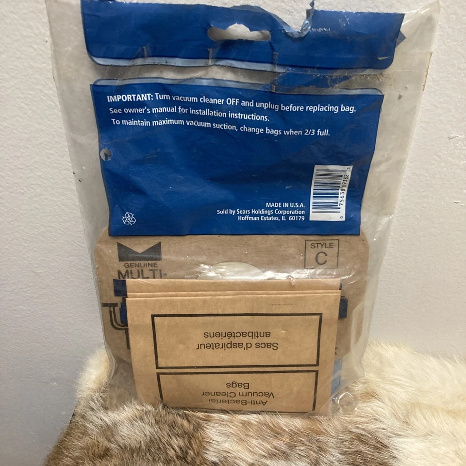 3 GENUINAS Bacbags Electrolux Bote Aspirador Tanque Estilo C Bolsa de Filtro Foto 3 de 4