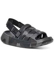 UGG Men's Size 13 Black Sport Yeah Camopop Strap Sandal