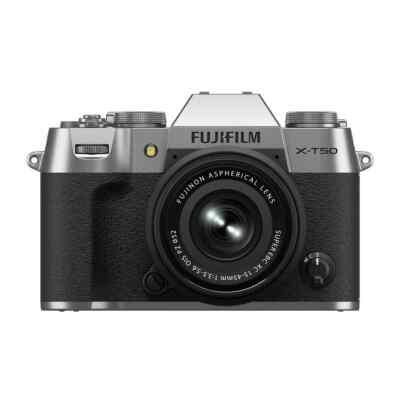 Fujifilm X-T50 Digitale Spiegellose Kamera mit XC 15-45mm Objektiv - Silber