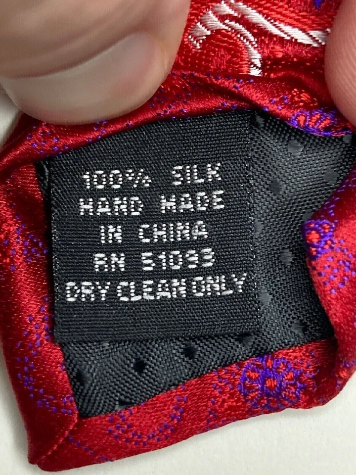 Corbata formal Irvine Park para hombre 62" L x 3,5" W multicolor 100 % seda  Foto 4 de 4