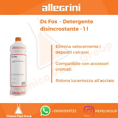 DS FOS 1 L Allegrini - DETERGENTE DISINCROSTANTE per calcare, ruggine...