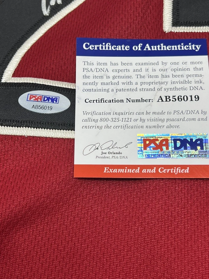 Yasmany Tomas Hand Signed Majestic Jersey w/ Tags Arizona Diamondbacks PSA COA - Image 2 of 4