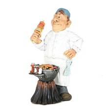 Statuina mestieri Mister Barbecue BBQ statuetta caricatura professione regalo co