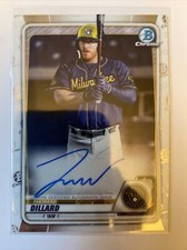 2020 Bowman Chrome Thomas Dillard #CPA-TDI RC Auto Autograph Milwaukee Brewers