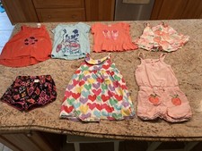 Gymboree Girls Size 5T Shirts Tank Tops Shorts Dress Romper LOT/7 Cotton